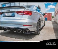 Coppia splitter posteriori V2 per Audi S3 Sedan 8V