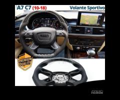 VOLANTE Sportivo Per Audi A7 C7 Carbonio e Pelle