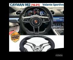 VOLANTE Sportivo Porsche Cayman 982 Carbonio Pelle