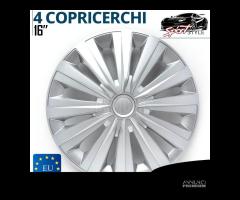 Copricerchi Auto da 16 Universali Coppette Silver