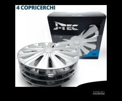 Copricerchi Auto da 16 Universali Coppette Silver