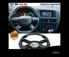 VOLANTE Sportivo Per Audi Q5 8R Carbonio e Pelle