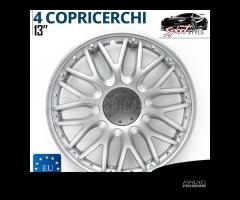 Copricerchi da 13 Pollici Coppette Sportive Silver