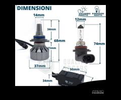 Lampadine LED 9012 CANbus 6500K 19000L Lenticolare - 6