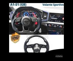 VOLANTE Sportivo Per Audi A1 GB Carbonio e Pelle