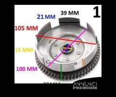 Campana frizione Minarelli P3 da 13 e 60 denti eli