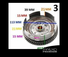 Campana frizione Minarelli P3 da 13 e 60 denti eli