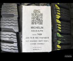 4 GOMME USATE 205/75R 16C 110/108 R MICHELIN - INV