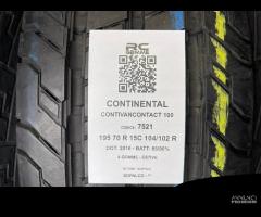 4 GOMME USATE 195/70R15C 104/102 R CONTINENTAL - 2