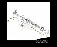 Puleggia Piaggio Sfera - Liberty - Vespa LX 50 CM1 - 7