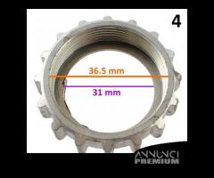 Ghiera tubo di scarico con diametri 36 - 36,5 - 40 - 9