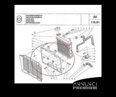 Telaietto radiatore Gilera ER 125 e 200 - 327167