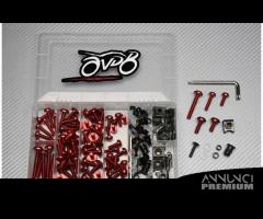 Kit Viti Universale Torx in alluminio Rosso