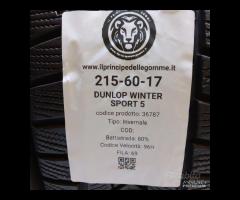 4 GOMME 215 60 17 DUNLOP A36787