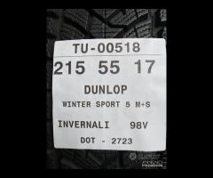 4 PNEUMATICI 215/55 R17 DUNLOP INVERNALI SEMINUOVE - 9