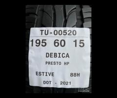 4 PNEUMATICI 195/60 R15 DEBICA ESTIVE 80% - 9