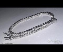 BRACCIALE TENNIS ORO 18kt. DIAMANTI NATURALI 2,52