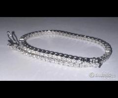 BRACCIALE TENNIS ORO 18kt. DIAMANTI NATURALI 2,52