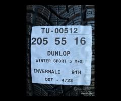 4 PNEUMATICI 205/55 R16 DUNLOP INVERNALI SEMINUOVE - 8