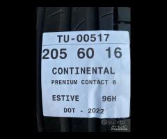 4 PNEUMATICI 205/60 R16 CONTINENTAL ESTIVE 75% - 9