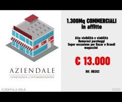 LOCALE COMMERCIALE IDEALE PER SUPERMERCATO O BAZAR