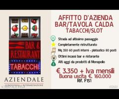 BAR/TAVOLA CALDA CON SLOT E LICENZA TABACCHI - 1