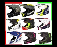 CASCHI MOTOCROSS SHOT FLUO FURIOUS diverse taglie