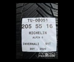 4 PNEUMATICI 205/55 R16 MICHELIN INVERNALI 90% - 9