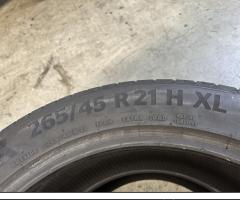 2 Gomme 265/45 R21 Continental estive 80% residui